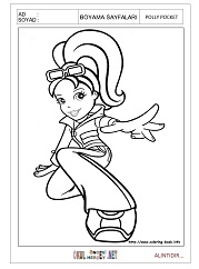 Polly Pocket boyama sayfaları
